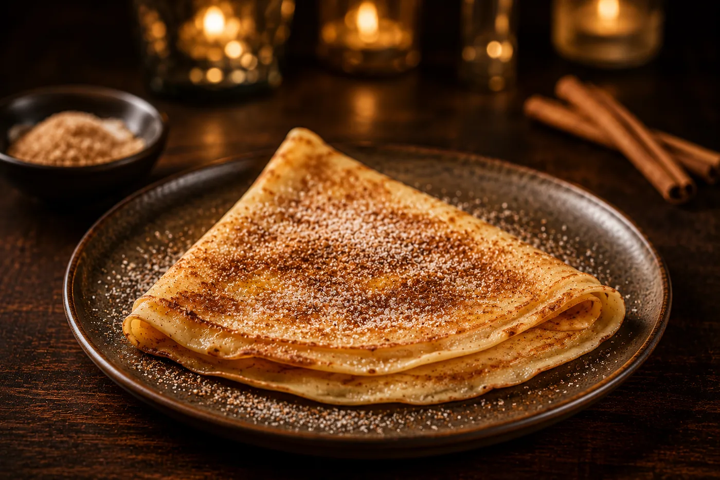 Crêpe mit Zucker & Zimt